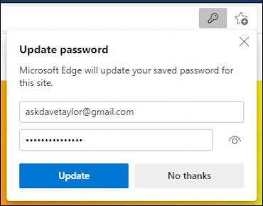 microsoft edge windows 10 win10 - strong password update