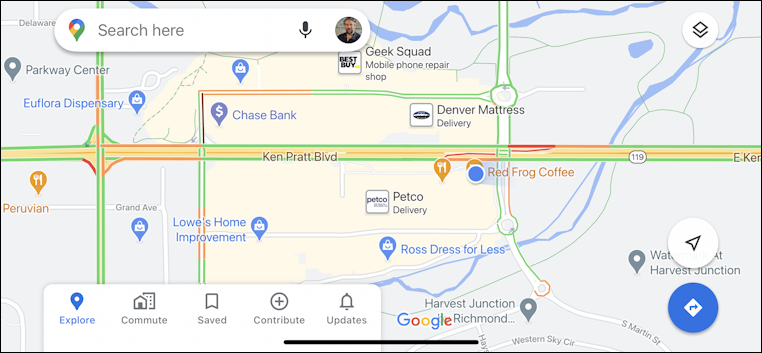 google maps on iphone - 