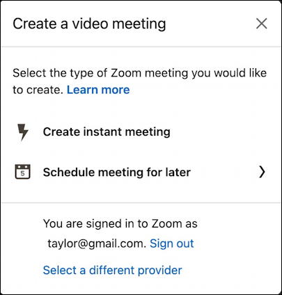linkedin create video meeting zoom