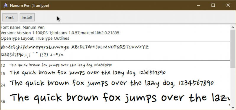 win10 pc font typeface installer utility