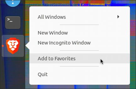install brave web browser ubuntu linux how to - save to favorites