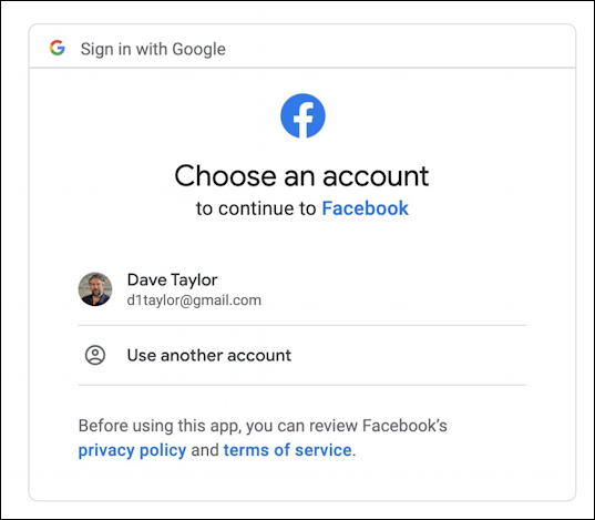 facebook authorize access google drive account