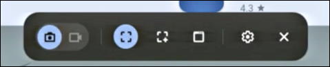 chromebook chromeos - enable screen capture screenshot - toolbar