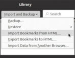 firefox linux import bookmarks favorites exported chrome