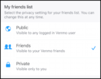 venmo hide your friends list privacy