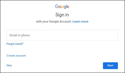 android add new user - google account signin sign in
