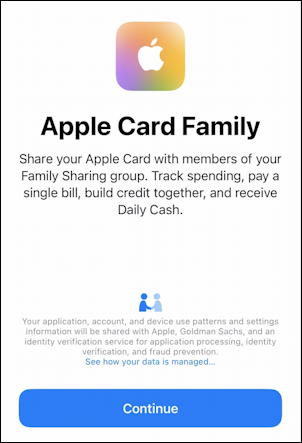 apple card - credit card - add family member child - apple card family