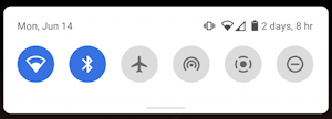 android quick settings - mini window row icons shortcuts