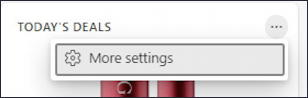 microsoft edge default blank tab - more settings