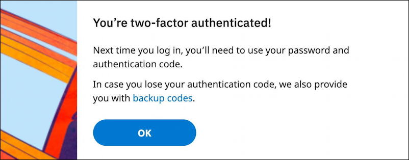 reddit - you're two factor authenticated setup security