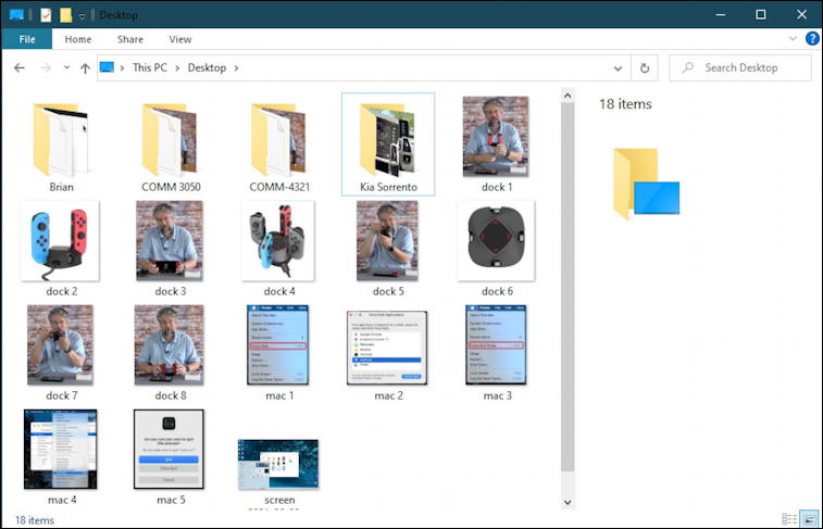 windows 10 pc - file explorer desktop