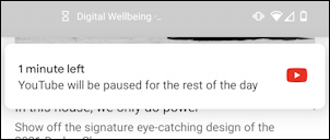 android app time limit almost reached digital wellness