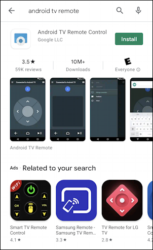 androidtv remote control app google play store