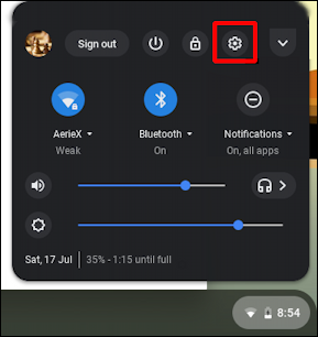 chromebook chromeos - shortcuts popup window