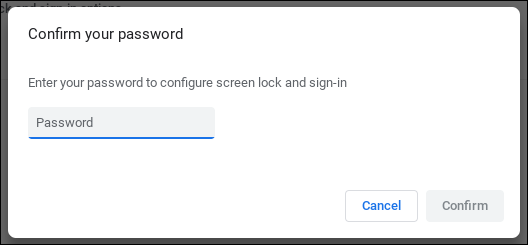 chromebook chromeos - verify google password account