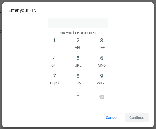 chromebook chromeos - enter login sign-in pin number code sequence