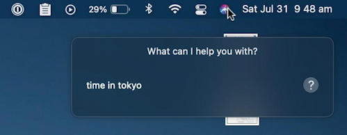 mac macos 11 - type to siri - time in tokyo?