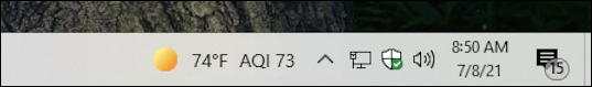 win10 taskbar weather widget