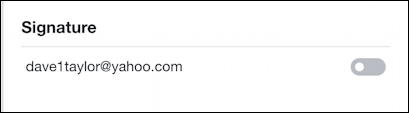 yahoo mail email - enable signature