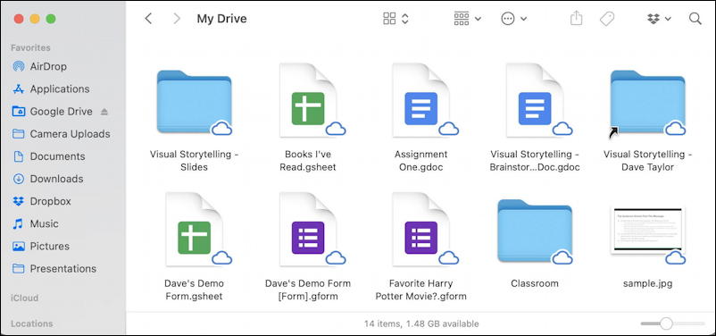 google drive as a folder drive on mac macos 11 - drive for desktop