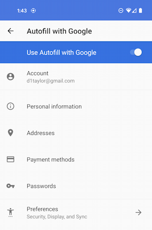 android autofill service from google