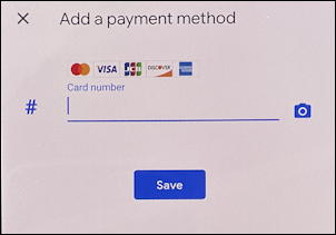 google autofill android phone device - add payment method