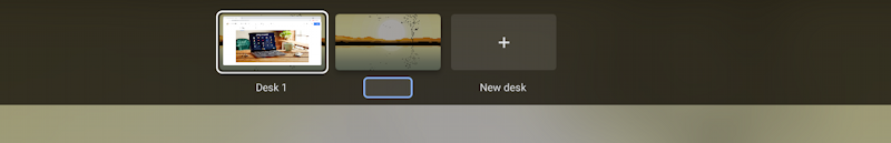 chromebook chromeos virtual desk - new desktop space added