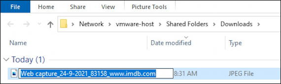 microsoft edge - full web page capture tool - rename file