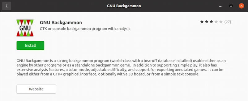 ubuntu linux backgammon - gnu backgammon info