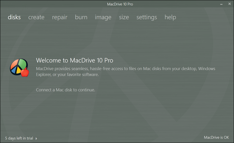 macdrive 10 pro - main window