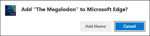 microsoft edge windows - the megalodon theme - install
