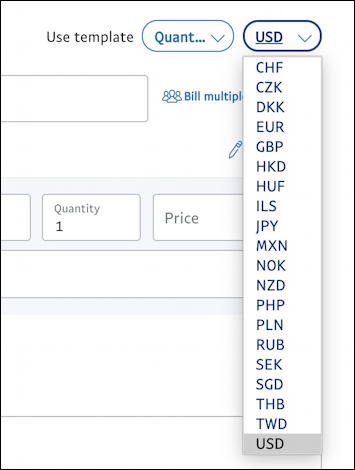 paypal invoice euro other currency usd