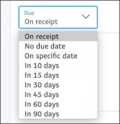 paypal invoice payment due on receipt in 30 days