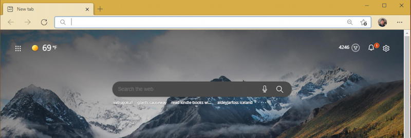 microsoft edge dark mode - grey - settings