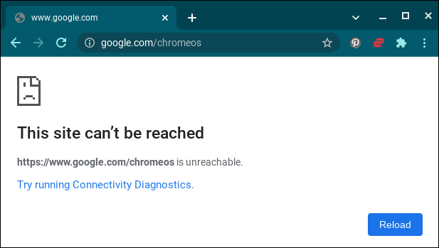 chromeos chromebook wifi - can't reach web page offline