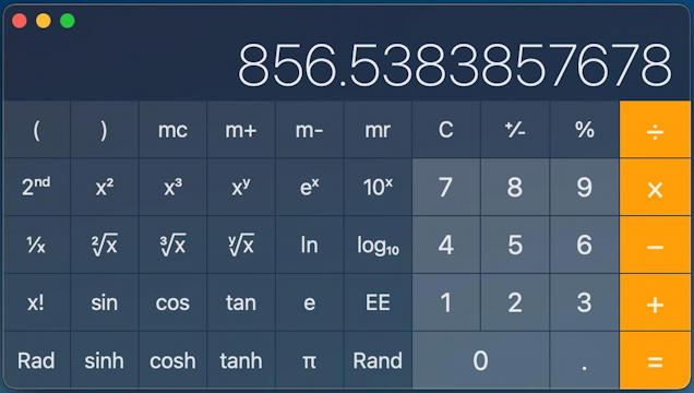 mac calculator converted south korean won into usd dollars