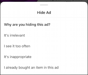 instagram advertisement sponsored post - why hiding ad