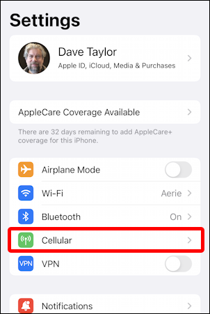 ios15 iphone wifi calling - settings
