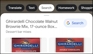 android google lens - identify product shopping - match shown