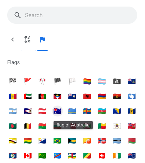 emoji picker app window tool - chromebook chromeos - flags