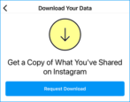 request archive backup download instagram account posts photos - how to