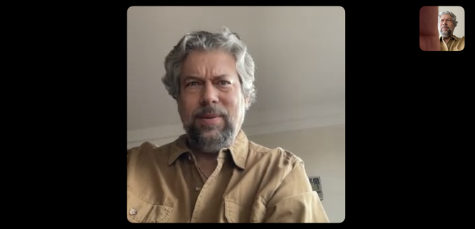 windows 11 pc - on facetime call with iPhone ios ipad user