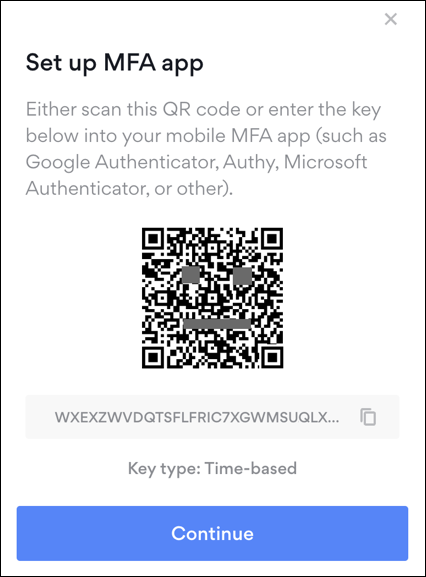 nordvpn set up mfa 2fa multi-factor authentication - qr code