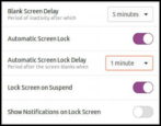 screen blank versus screen lock - ubuntu linux - how to change set up