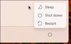 windows 11 start menu customization settings - power settings restart shutdown