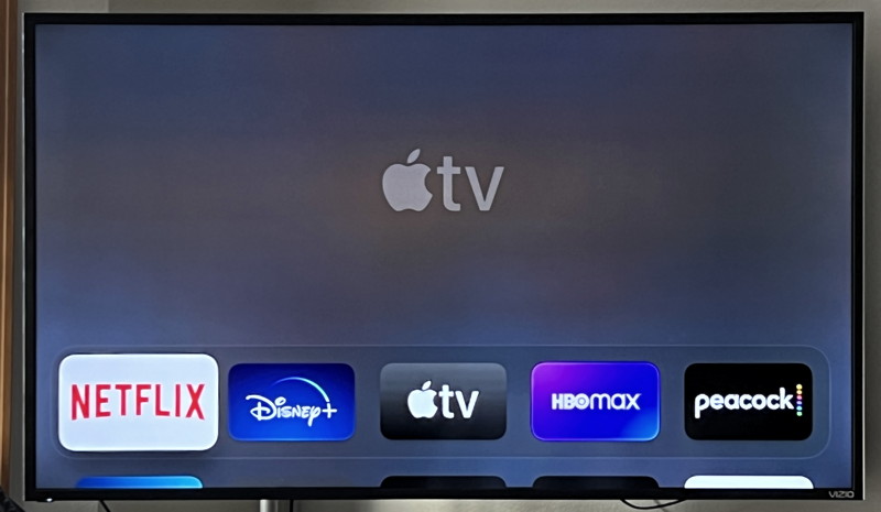 factory reset appletv device - main screen