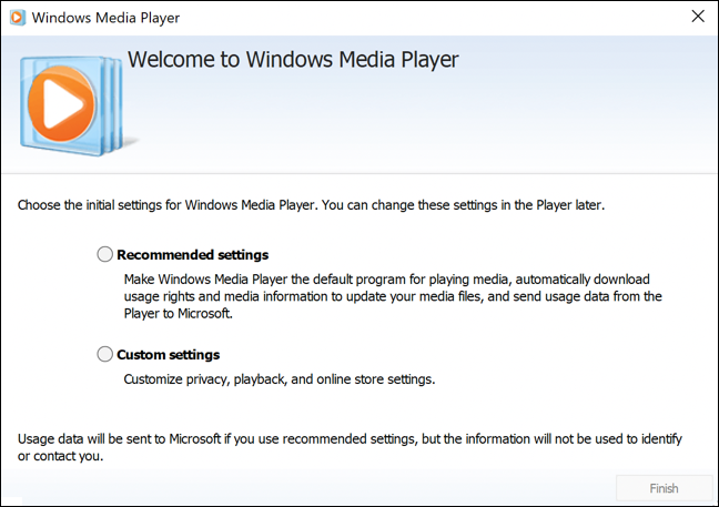 win11 welcome to windows media player