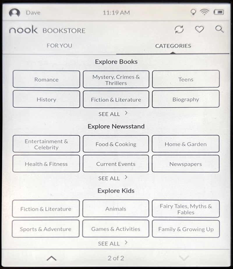 barnes & noble nook glowlight ebook reader - all categories