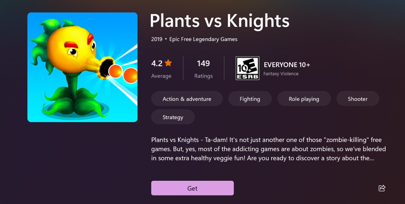 win11 pc - plants vs zombies - plants vs knights