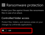 enable ransomware protection windows 11 security - how to